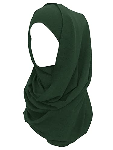 Lina & Lily Bubble Crepe Chiffon Damen Muslim Hijab Kopftuch Schal Turban, Stoff Leicht Undurchsichtig (Dunkelgrau) von Lina & Lily