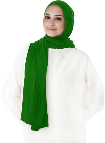 Lina & Lily Damen Instant Hijab Kopftuch Ready-To-Wear Modal Jersey (Smaragdgrün) von Lina & Lily