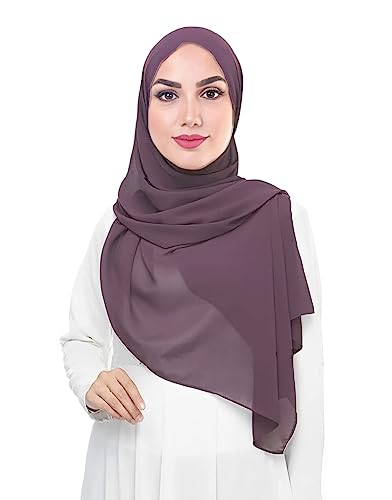 Lina & Lily Damen Muslim Premium Chiffon Hijab Kopftuch Schal aus Leicht Stoff (Beere) von Lina & Lily