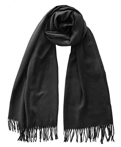 Lina & Lily Damen Pashmina Schal Winterschal in verschiedenen Farben (Schwarz) von Lina & Lily