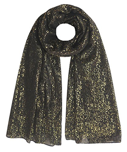 Lina & Lily Damen Schal Kopftuch mit Glitzert (Schwarz) von Lina & Lily