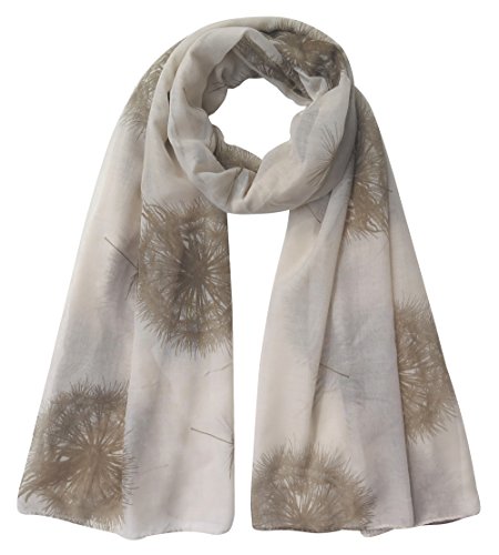 Lina & Lily Damen Schal Tuch mit Löwenzahn (Beige) von Lina & Lily