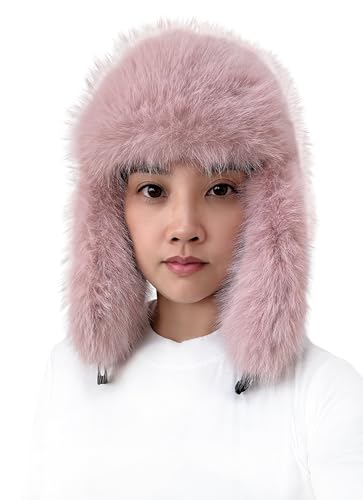 Lina & Lily Damen Winter Trappermütze Kunstpelz mit Ohrenklappen (Staubrosa) von Lina & Lily