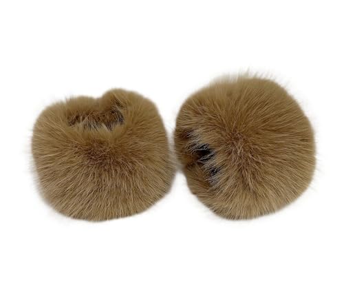 Lina & Lily Damen Winter Armstulpen Manschetten Pulswärmer Kunstfell (Kamel) von Lina & Lily