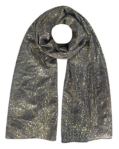 Lina & Lily Gold Glitter Damen Schal Hijab Wrap Multi Fuctional (Grau) von Lina & Lily