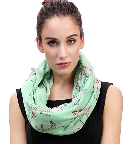 Lina & Lily Unicorn Einhorn Design Damen Loop Schal Schlauchschal (Grün) von Lina & Lily