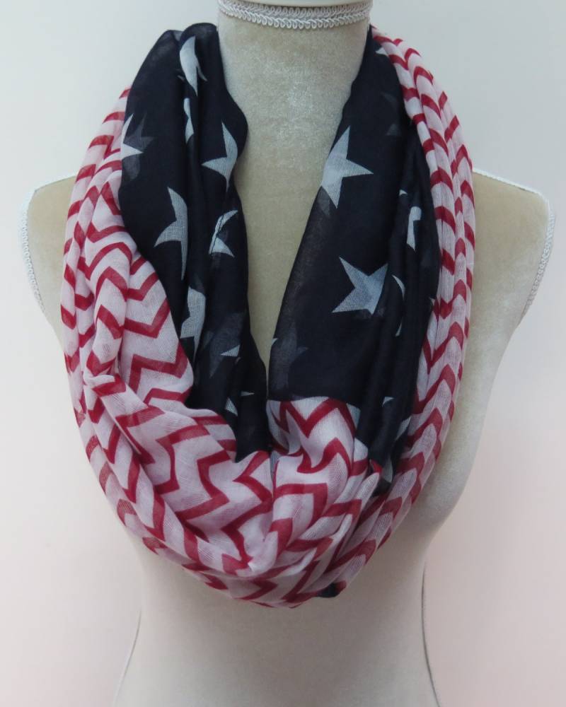 sternen Und Chevron Drucken Damen Infinity-Schal-Geschenk-Ideen von LinaScarf