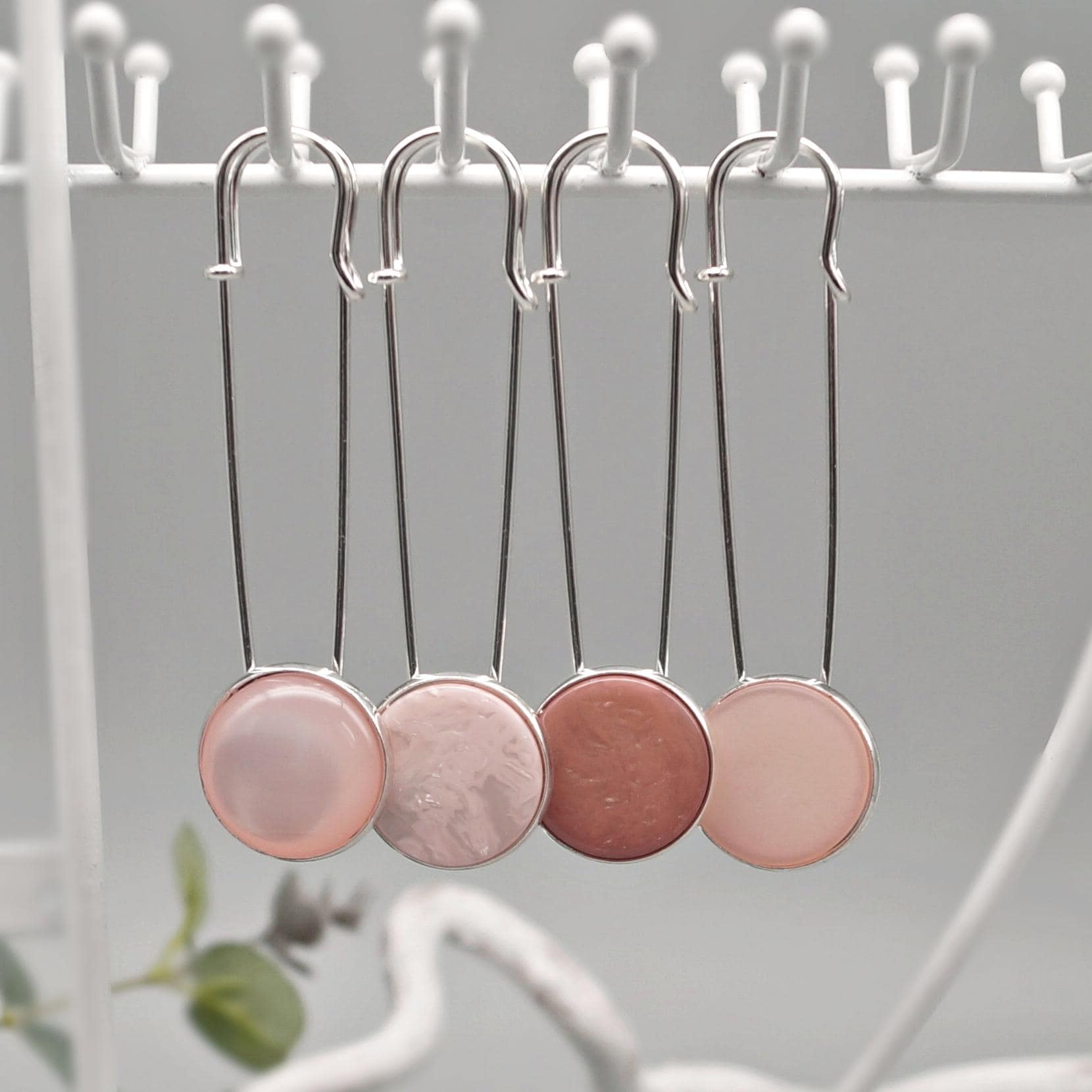 Jackennadel Polaris Schalnadel Tuchnadel Kiltnadel Schmucknadel Brosche Silber Rosè Auswahl von LinalandDesign