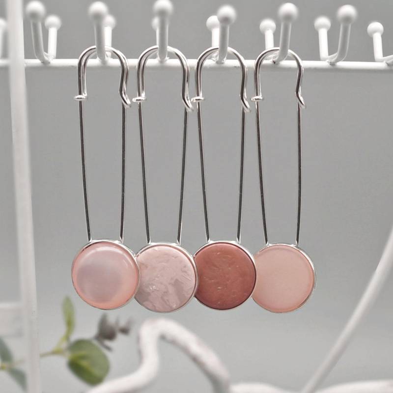 Jackennadel Polaris Schalnadel Tuchnadel Kiltnadel Schmucknadel Brosche Silber Rosè Auswahl von LinalandDesign