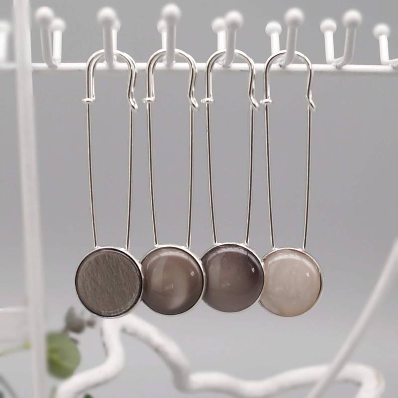 Schalnadel Polaris Jackennadel Tuchnadel Schmucknadel Brosche Kiltnadel Silber Auswahl von LinalandDesign