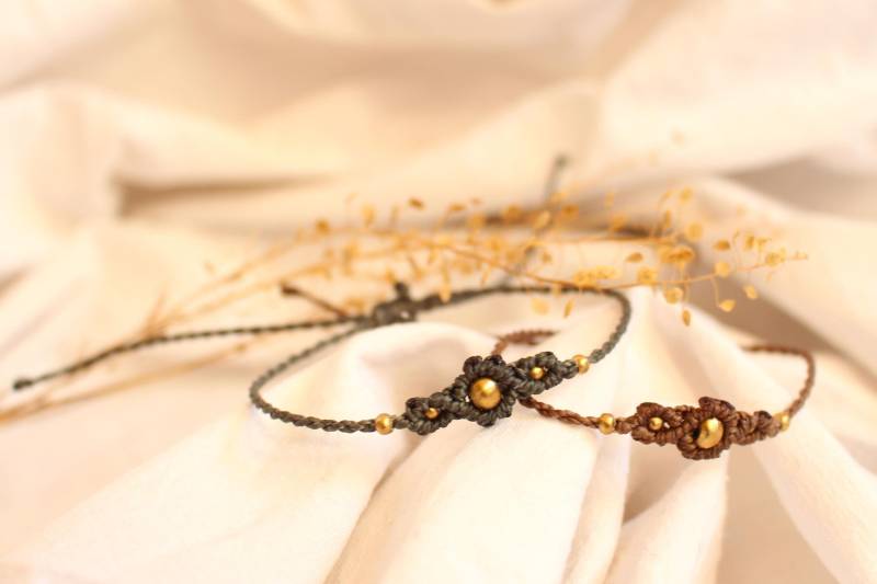 Makrameearmband "Tunis" | Armband Mit Geknüpften Ornament von LinasLustigerLaden