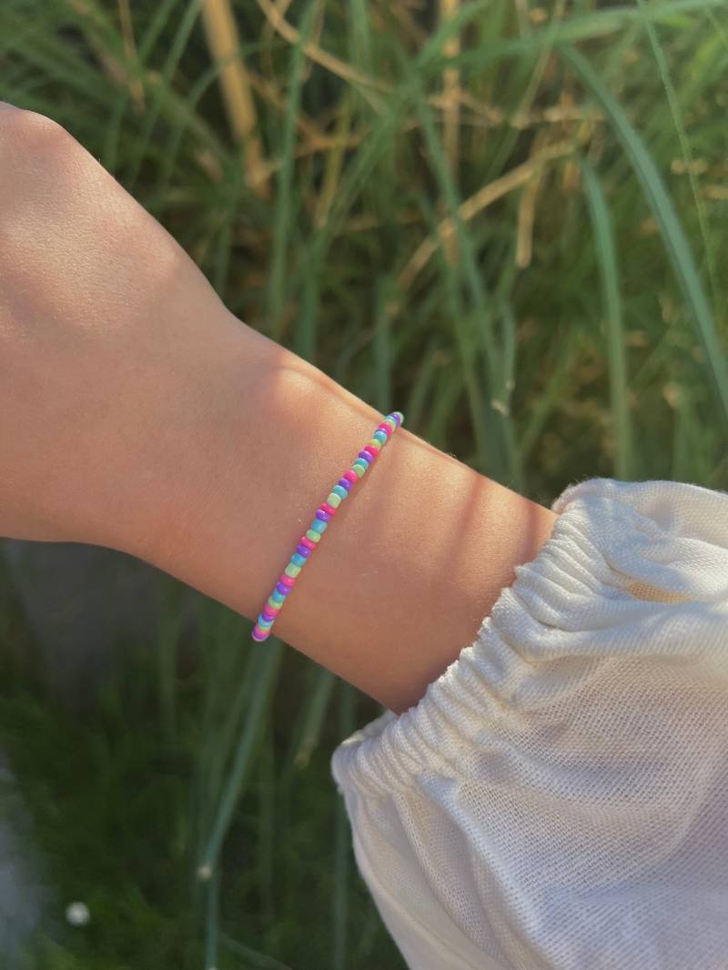 Perlenamrband Verschiedenfarbig, Schlicht von LinasSelfMadeShop