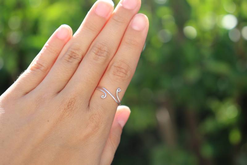 Ring, Silberfarben, Filigran Ring, Silberfarben, Filigran von LinasSelfMadeShop