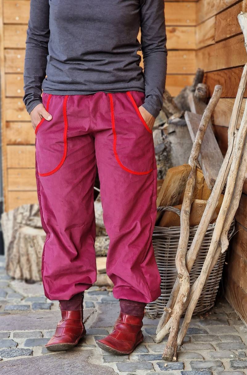 Cord Hose Take It Away Women Lang Kletterhose Für Damen , Cordhose, Pumphose, Damenhose Aus Weichem Größe S - Xxl von LinasTraumwerkstatt