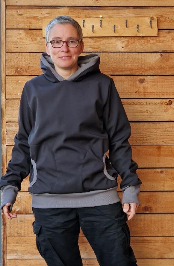 Lt Softshell Hoodie Retro Windbreaker Pullover Kapuzenpullover Aus Für Damen Outdoor Softshelljacke Damen, Überzieher von LinasTraumwerkstatt