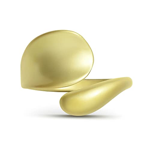 Linawe Verstellbarer Goldschmuck Partnerring Daumenring Damen, Goldring Modeschmuck Gold von Linawe