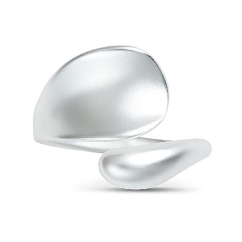 Linawe Silber Ring Verstellbar Daumenring Damen, Partnerringe Ringe frauen, Silver Ring Schmuck Jewelry, Fingerring Statement Damenringe, Modeschmuck Jewellery von Linawe