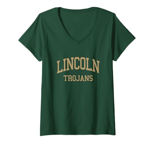 Damen Lincoln High School HS Tallahassee FL Retrosport T-Shirt mit V-Ausschnitt Damen Lincoln High School HS Tallahassee FL Retrosport T-Shirt mit V-Ausschnitt von Lincoln High School T-Shirts & Gifts