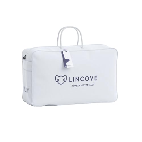 Lincove Kissen-Tragetasche – Weiße, opulent florale Tasche mit Kissenfunktion, 6 x 21 x 13 Zoll, für Erwachsene, Unisex, Tote-Tasche, 1 Pack von Lincove