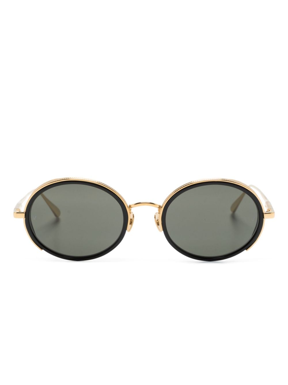 Linda Farrow Finn Sonnenbrille mit rundem Gestell - Gold von Linda Farrow