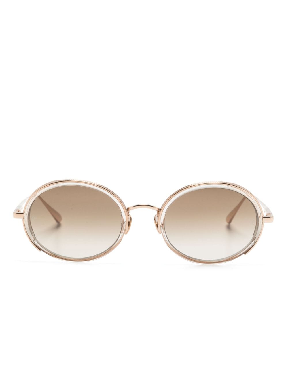 Linda Farrow FinnSonnenbrille mit ovalem Gestell - Gold von Linda Farrow