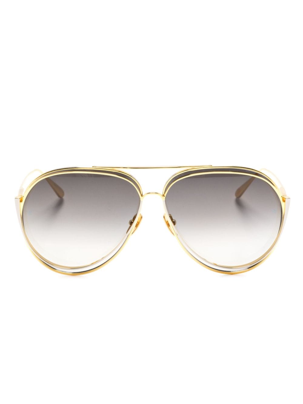 Linda Farrow Francisco Pilotenbrille - Gold von Linda Farrow