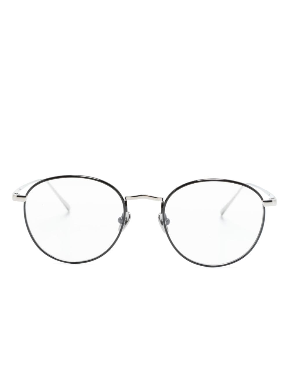 Linda Farrow Harrison Brille mit rundem Gestell - Silber von Linda Farrow