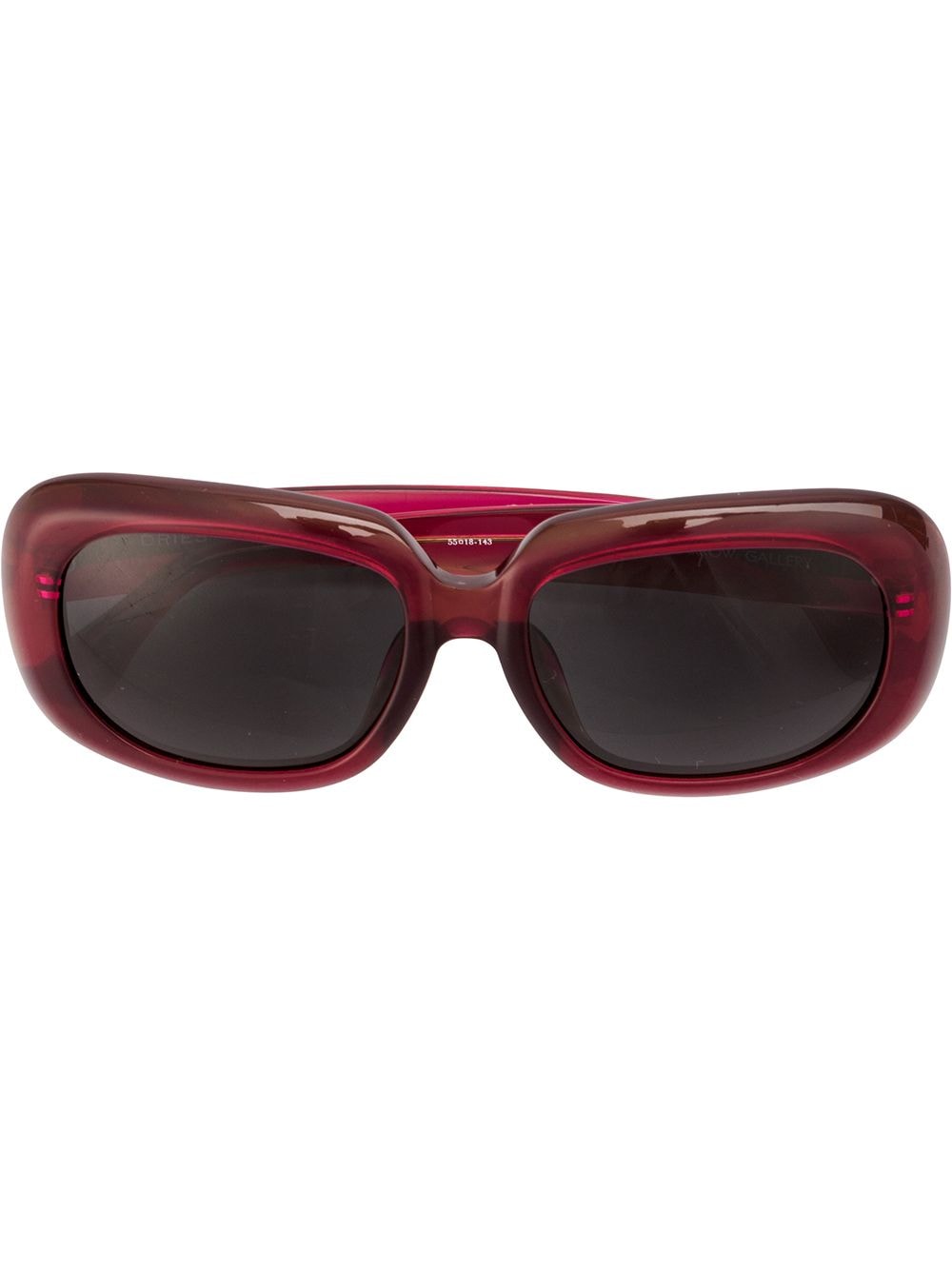 Linda Farrow Linda Farrow Gallery x Dries Van Noten '75' Sonnenbrille - Rosa von Linda Farrow