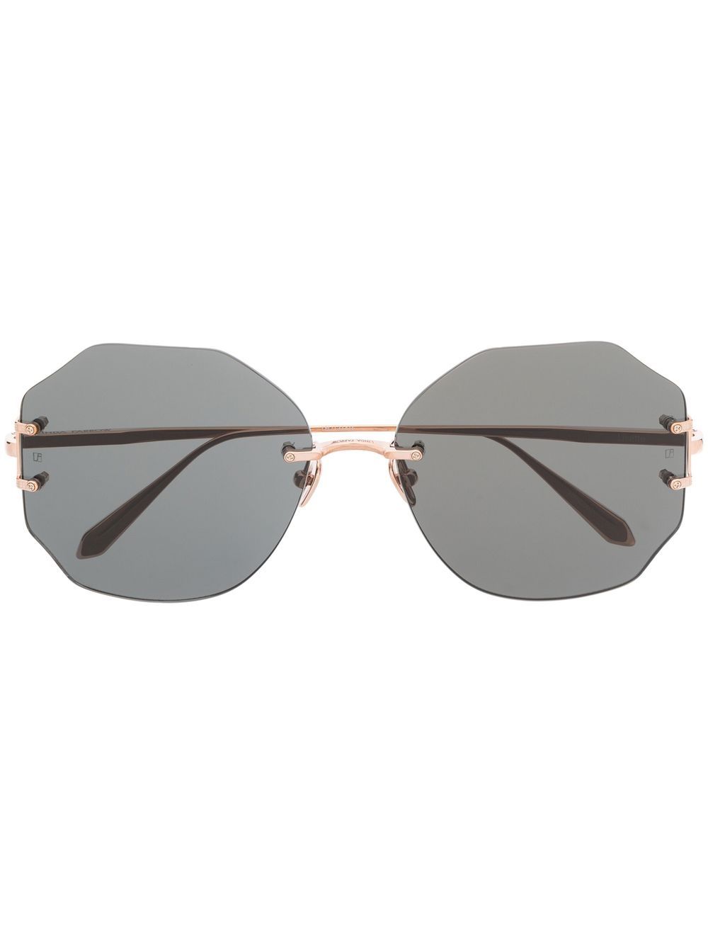 Linda Farrow Lisette Sonnenbrille - Gold von Linda Farrow