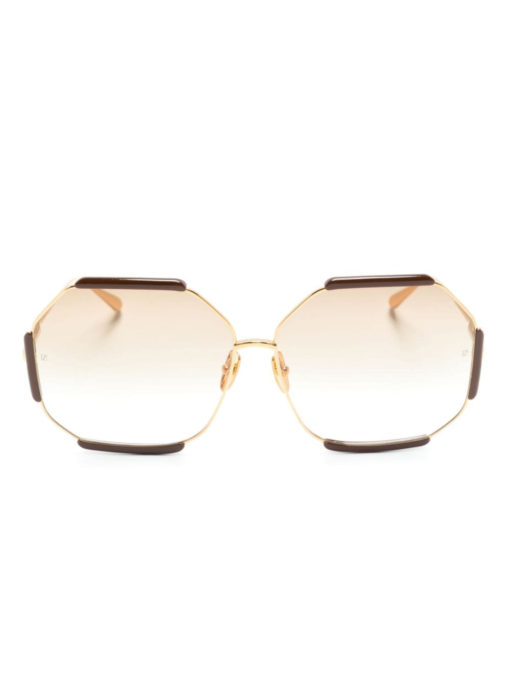 Linda Farrow Margot Sonnenbrille mit Farbverlauf - Braun von Linda Farrow