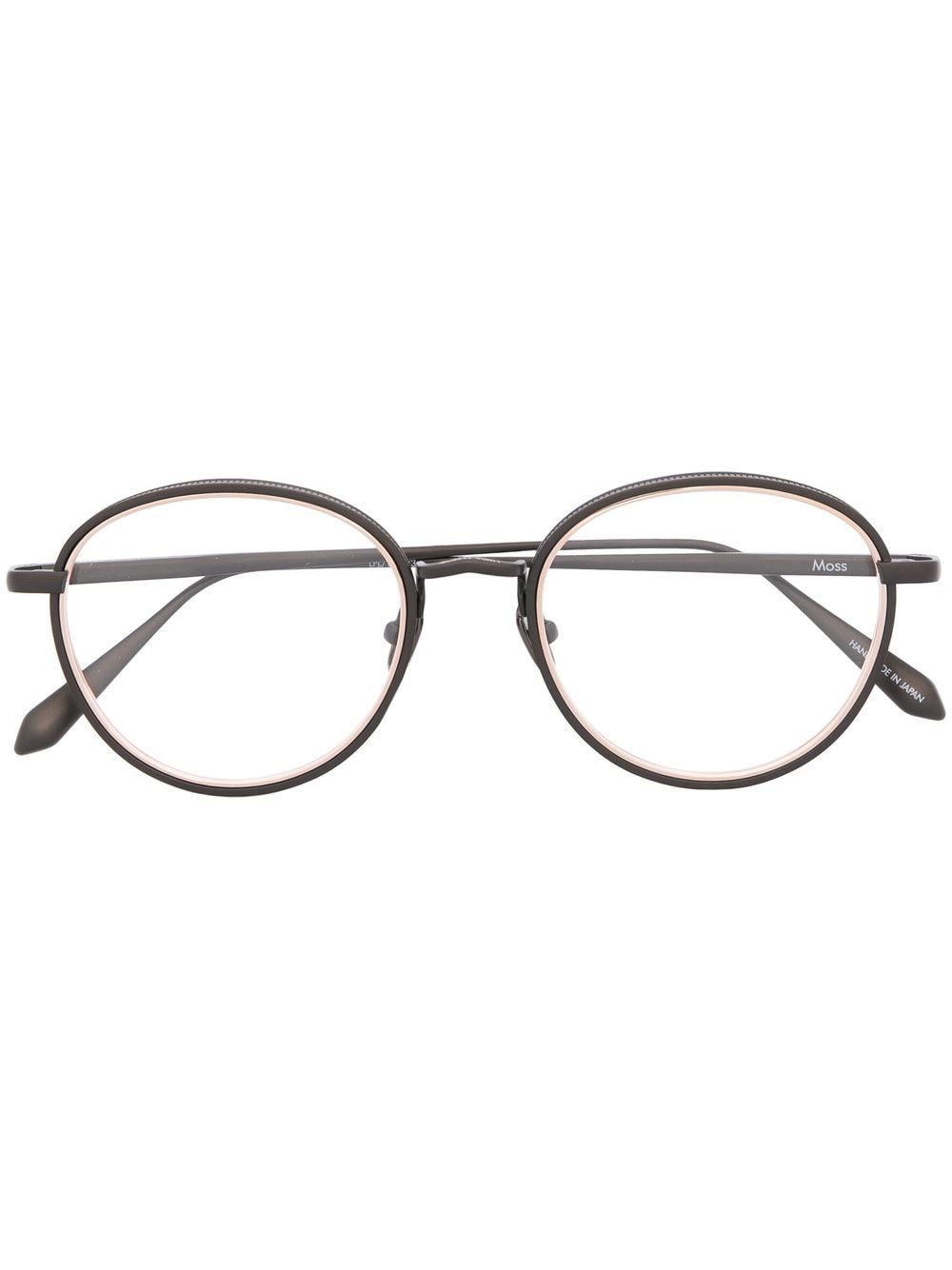 Linda Farrow Moss Brille mit rundem Gestell - Schwarz von Linda Farrow