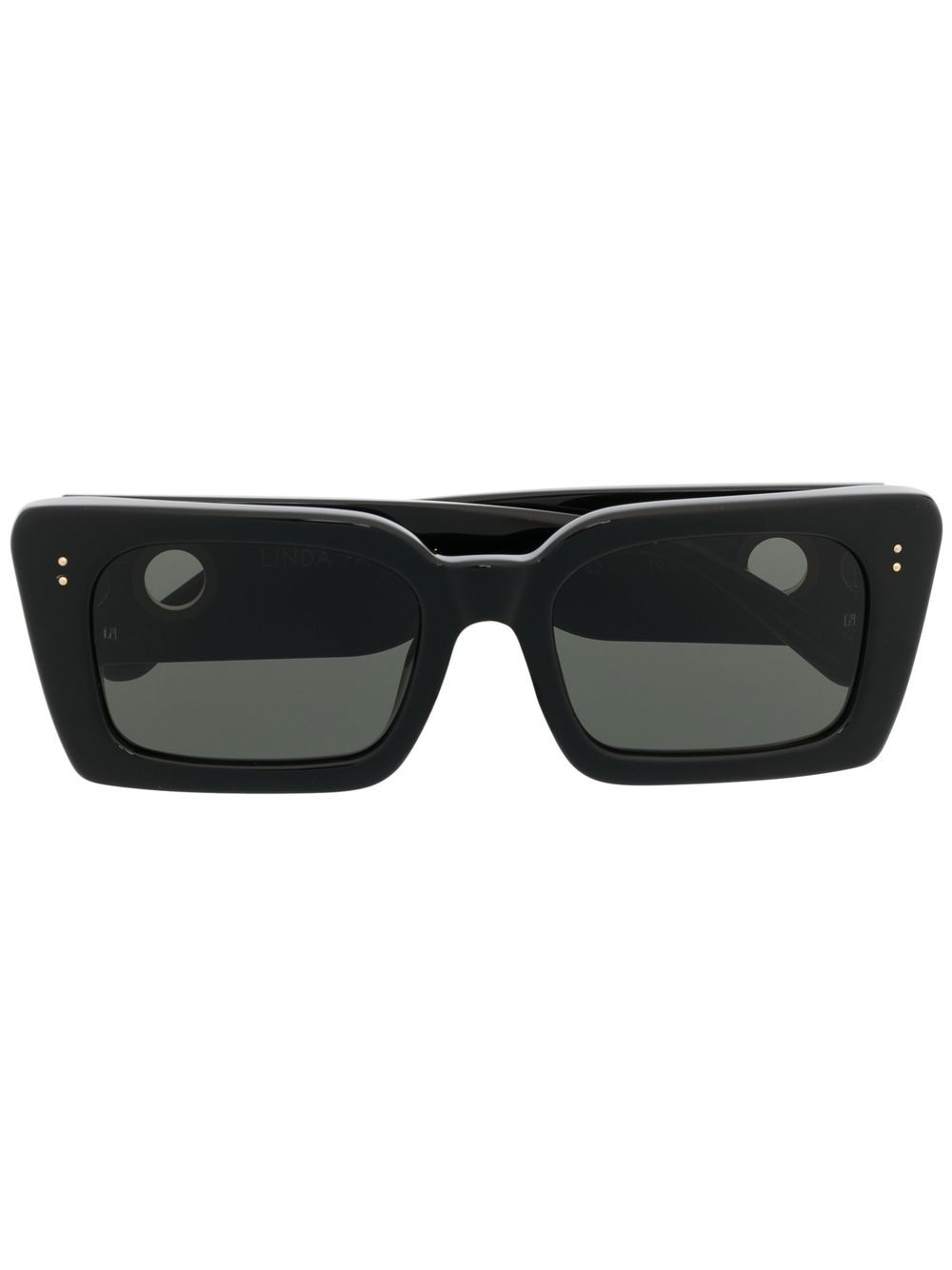 Linda Farrow Nieve Sonnenbrille - Schwarz von Linda Farrow