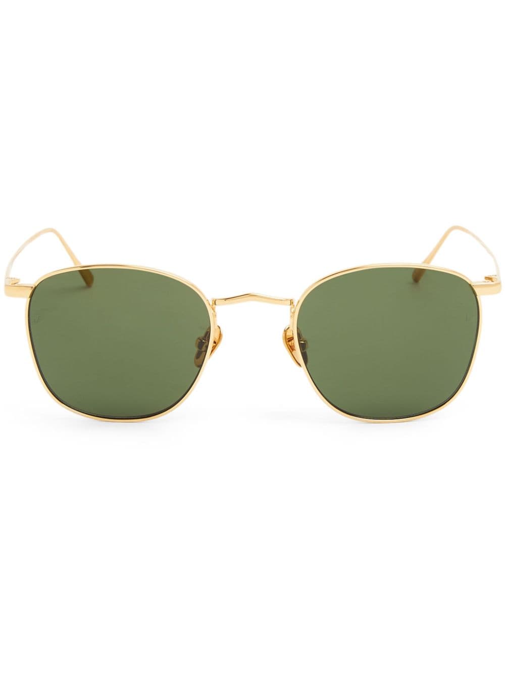 Linda Farrow Sonnenbrille mit eckigem Gestell - Gold von Linda Farrow