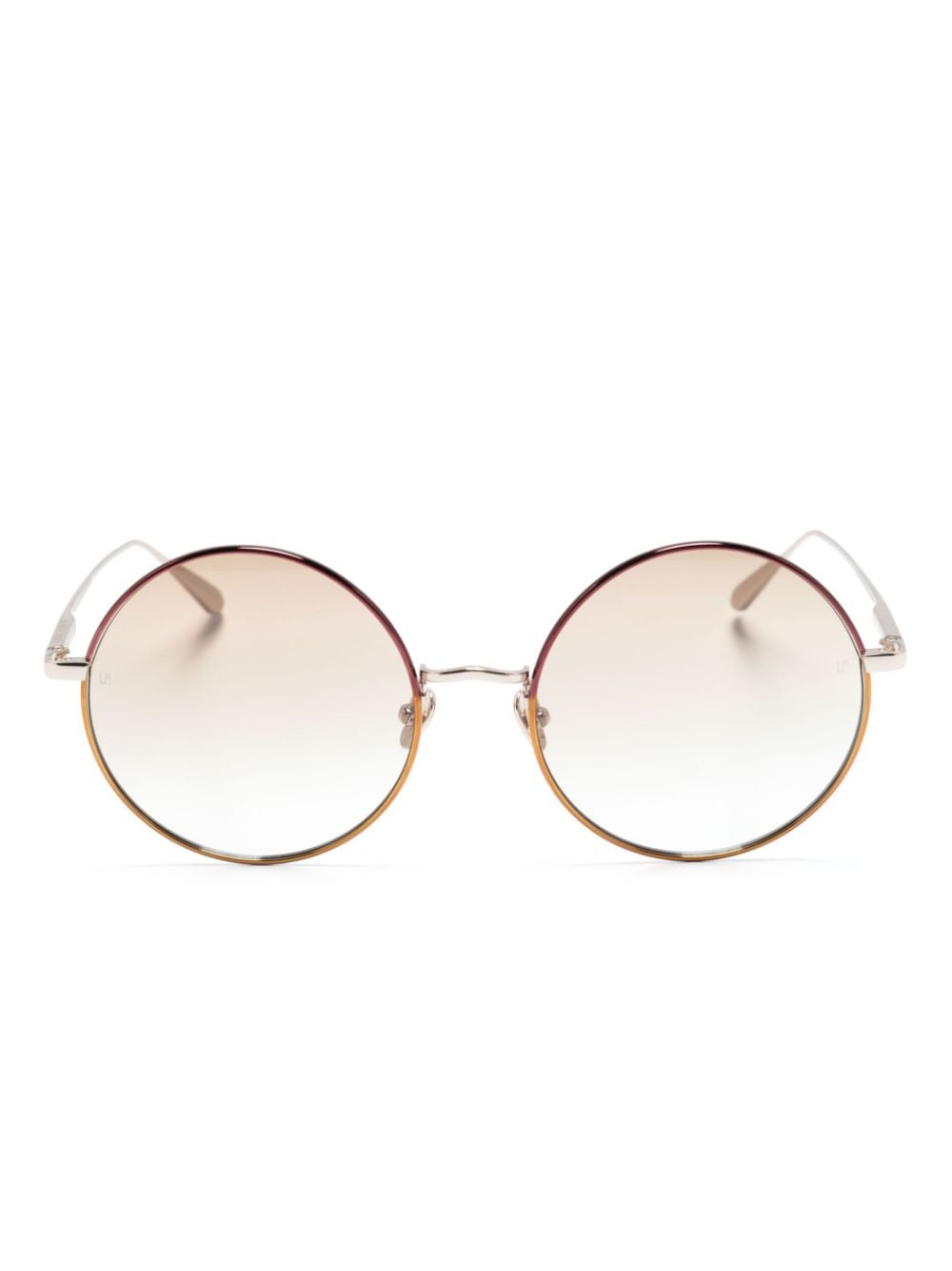 Linda Farrow Sonnenbrille mit rundem Gestell - Gold von Linda Farrow