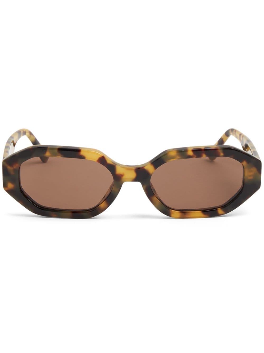 Linda Farrow x The Attico Irene Sonnenbrille - Braun von Linda Farrow