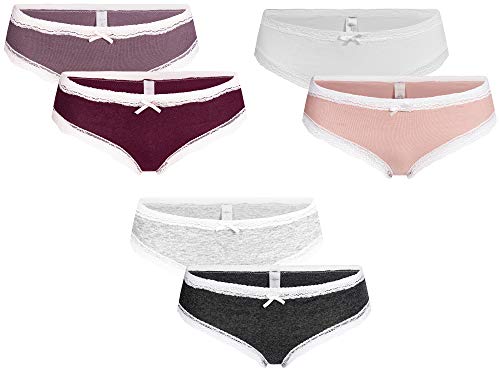 Linda Loom Damen String,6 Pack,40-42,Mehrfarbig1 von Linda Loom