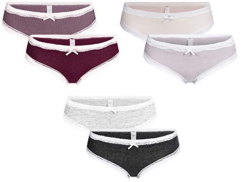 Linda Loom Damen String,6 Pack,44-46,Mehrfarbig2 von Linda Loom