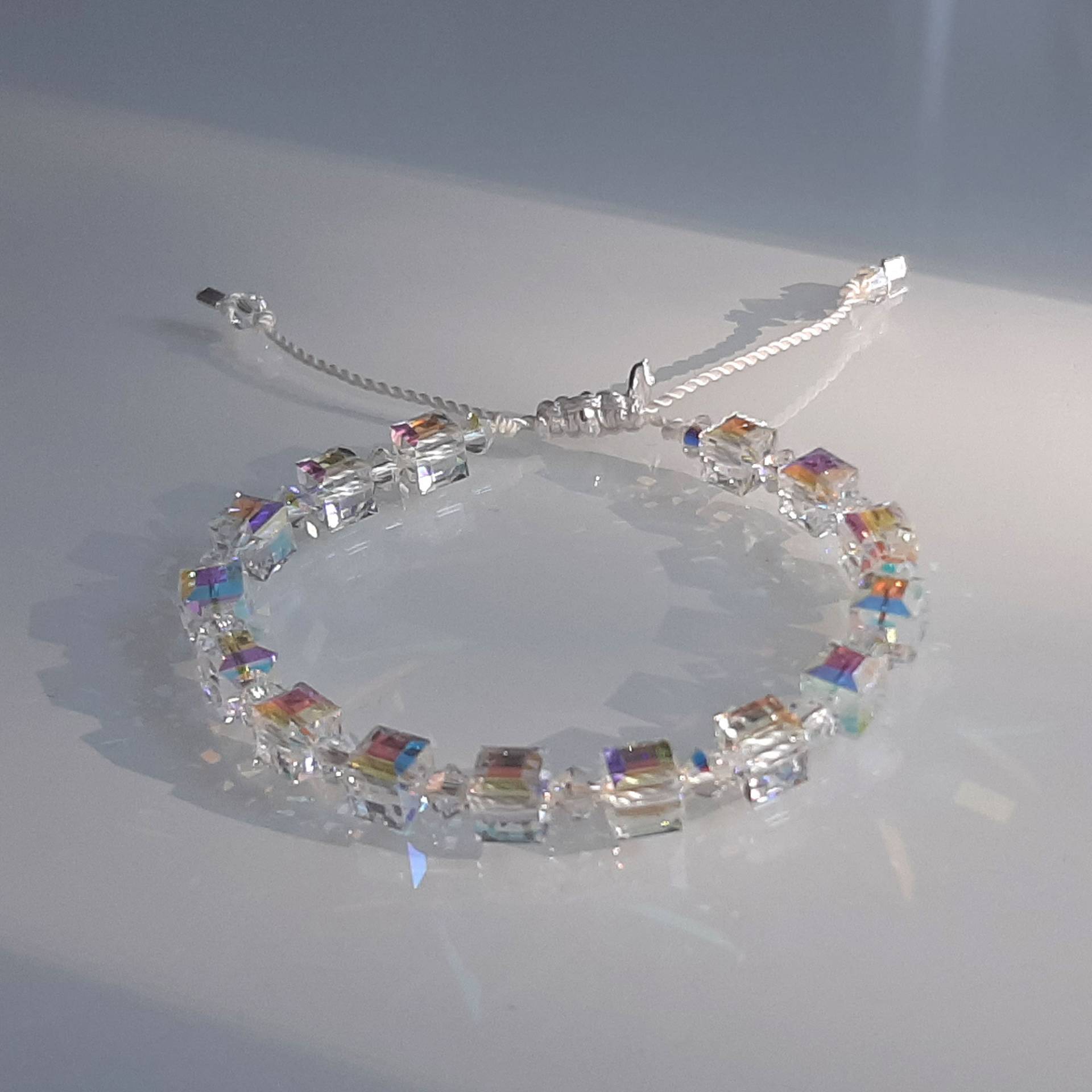 Glitzerndes Armband Kristall Hochwertiges Elegantes Kristallarmband Glitzernde Würfel 6 Mm Crystal Brautjungfern Geschenk Braut von LindaWingAccessoires