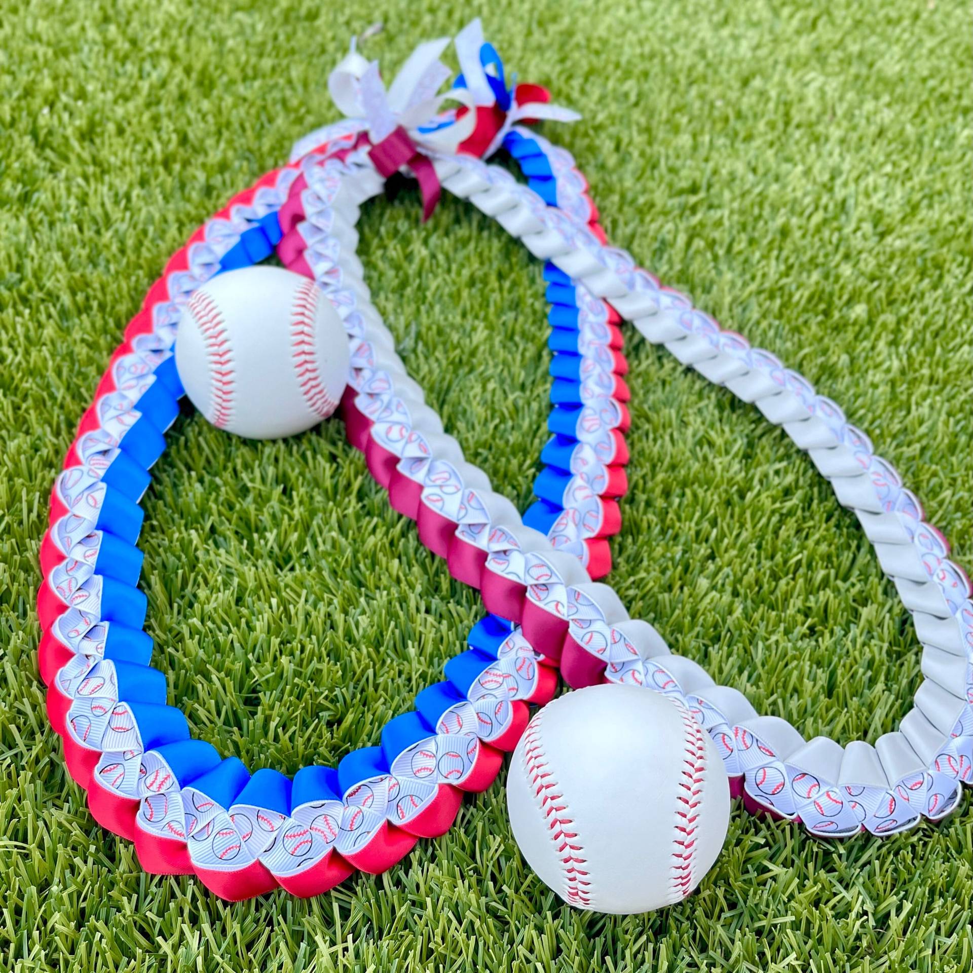 Baseball Ribbon Lei | Senior Night, Abschlussfeier, Turniere Baseball Ribbon Lei | Senior Night, Abschlussfeier, Turniere von LindasLeis