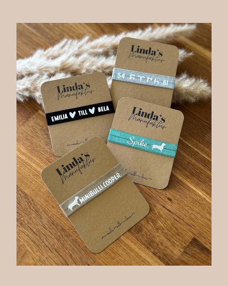 Armband Personalisiert Mit Namen Oder Motiv | Handmade Festivalarmband Schulkind Geschenkidee von LindasManufaktur