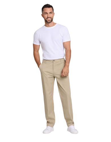 Lindbergh Chino Hose Herren Stretch | Relaxed Fit mit Superflex für extra Elastizität | Elegante und Bequeme Hose Herren Bewegungsfreiheit | Sand | Größe M von Lindbergh