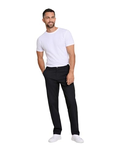 Lindbergh Chino Hose Herren Stretch | Relaxed Fit mit Superflex für extra Elastizität | Elegante und Bequeme Hose Herren Bewegungsfreiheit | Schwarz | Größe M von Lindbergh