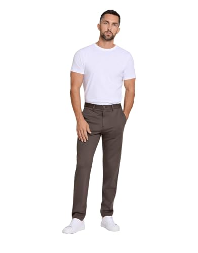 Lindbergh Performance Hosen Herren mit Superflex | Stoffhose Herren Business mit Stretch & hoher Bewegungsfreiheit | Männer Hosen mit Slimt Fit & Zipper | Grün | Größe XXL von Lindbergh