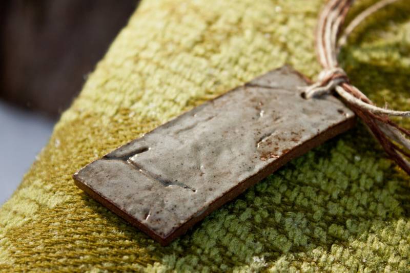 Geist Des Frühlings 10 - Rustikale Steingut Halskette von LindenSidhe