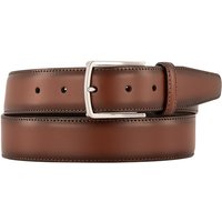 Lindenmann Herren Gürtel cognac Glattleder von Lindenmann