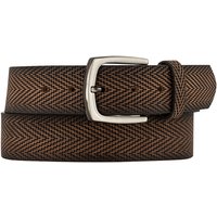 Lindenmann Herren Gürtel braun Leder geprägt von Lindenmann