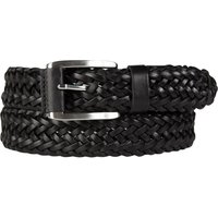 Lindenmann Herren Gürtel schwarz Leder geprägt von Lindenmann