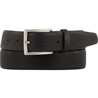 Lindenmann Herren Gürtel schwarz Leder geprägt von Lindenmann