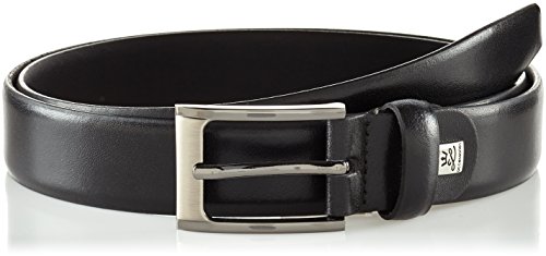 Lindenmann Herren Echt Leder 1007511.010 Gürtel, Schwarz (Schwarz 10), 110 von LINDENMANN