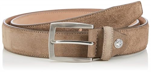 Lindenmann Herren Gürtel, Beige (Sand 25), 85 von LINDENMANN